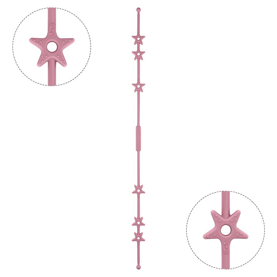 Color Kids Silicone Pacifier Clip Chain Kids Dummy Nipple Holder Clips Teething Toy Soother Pendant Holder Stroller Accessories