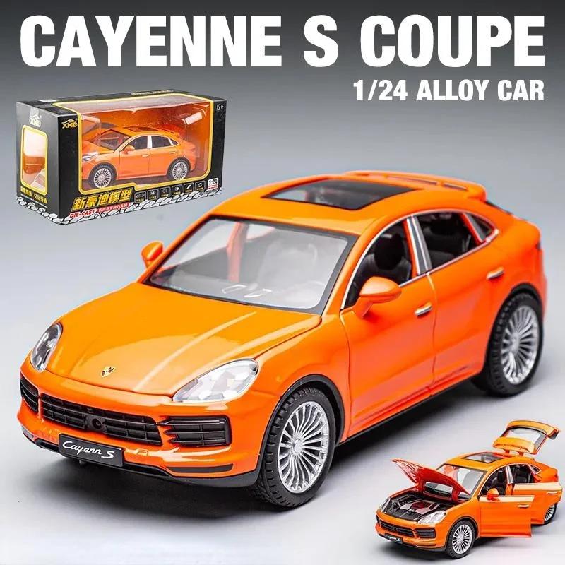 1:24 Porsche Cayenne S Turbo SUV Alloy Car Model Diecasts Metal Toy Car Model Simulation Sound Light Collection Kids Gift F384