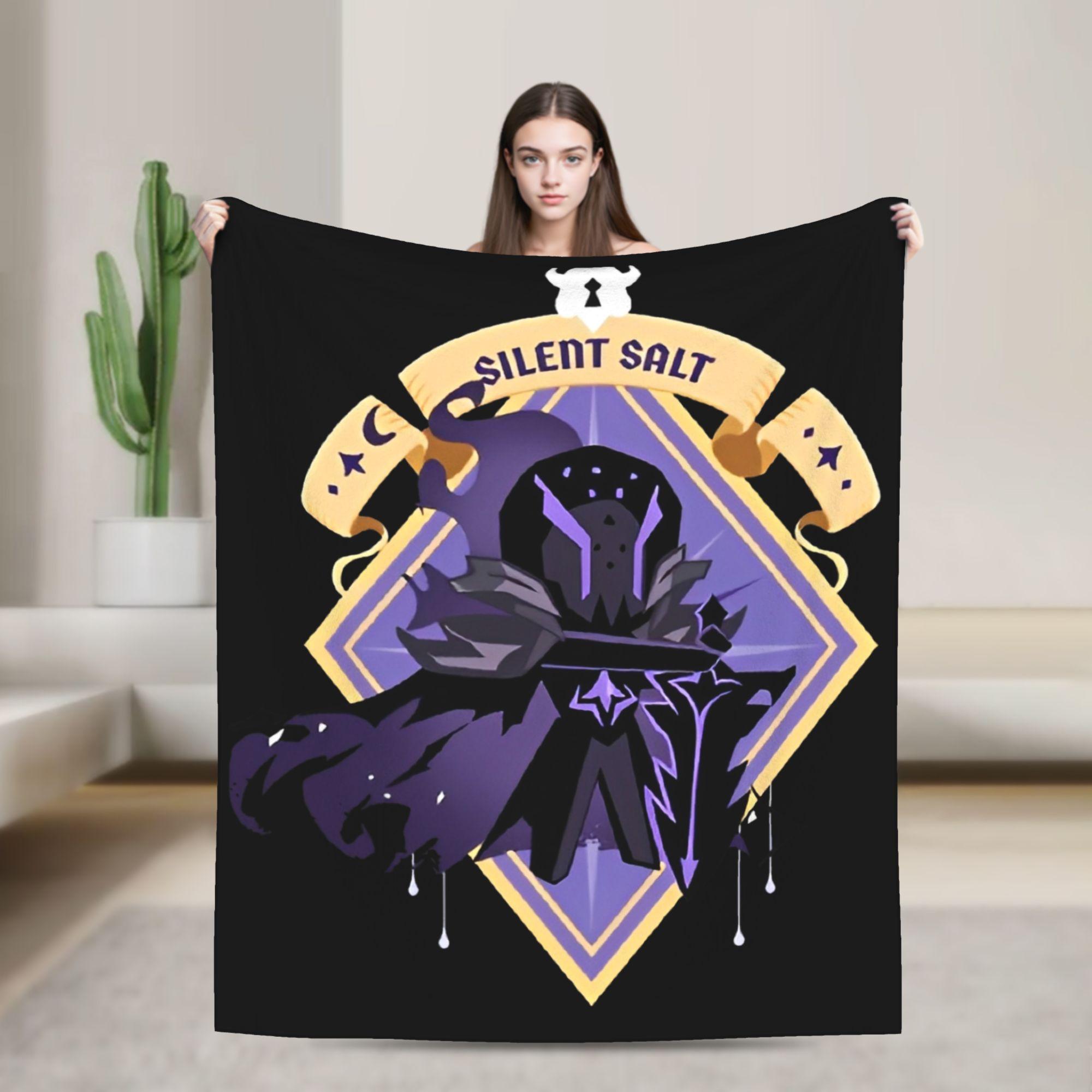 

Cookie Run Kingdom Shadow Milk Cookie Fashion Blanket Runner Game Plush Throw Fashion Blanket Bed Sofa Decoration Soft Warm Bedspread Portab 75x90cm