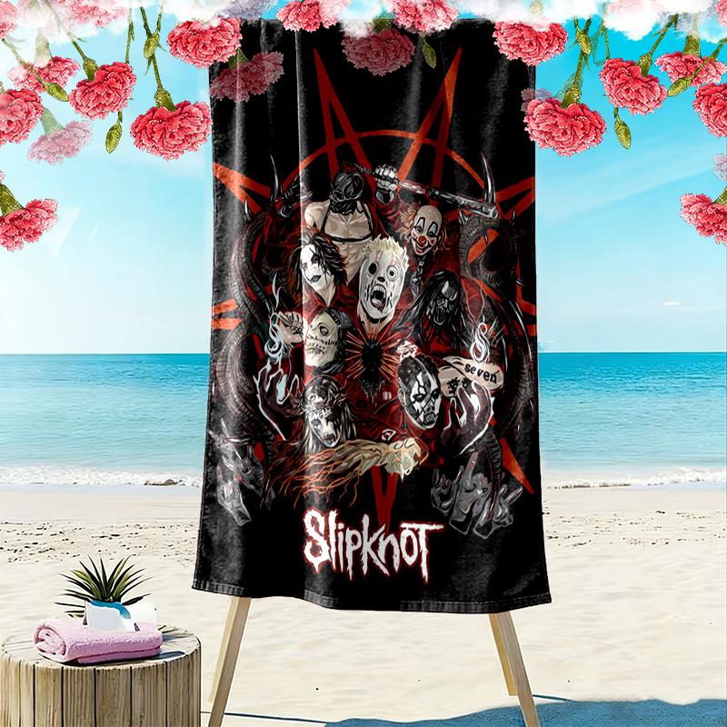 Slipknot: Rebellion beach towel soft beach swim Outdoor pool towel quick-drying swim towel Outdoor picnic beach mat printing Comfort Fashion