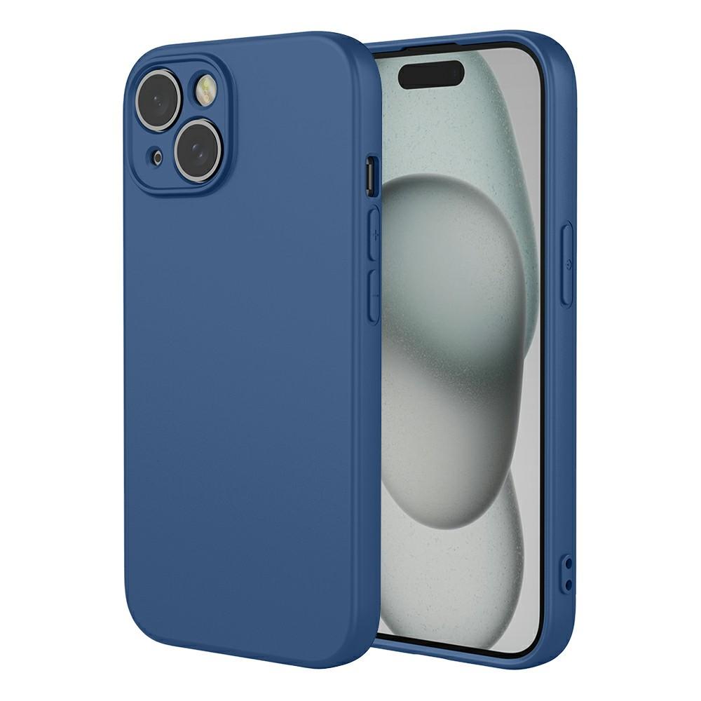 

For iPhone 15 Case Soft TPU Shockproof Protective Phone Cover Blue
