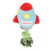 Plush Dog Toy Teeth Cleaning Interactive Stuffed Dog Chewing Toy with Knot Rope for Puppy