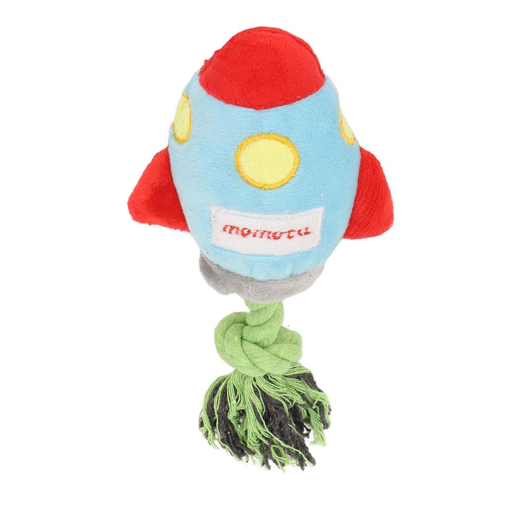Plush Dog Toy Teeth Cleaning Interactive Stuffed Dog Chewing Toy with Knot Rope for Puppy