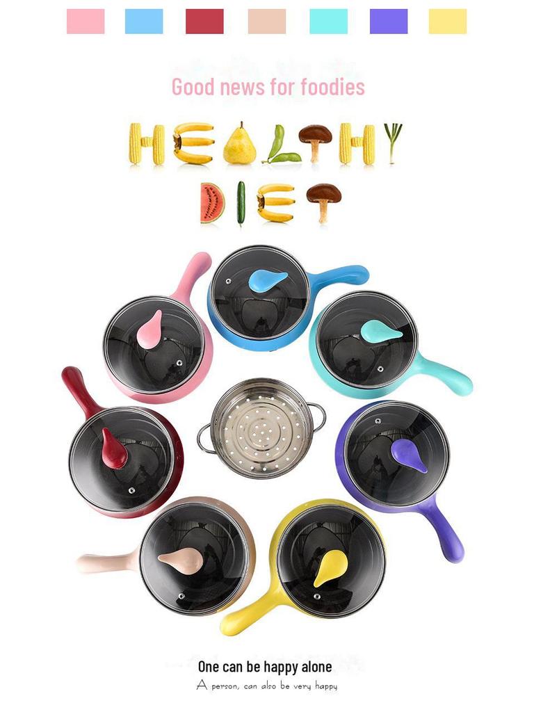 Multifunktionaler elektrischer Antihaft-Kochtopf: Omelett, Braten, Mini-Hot Pot.