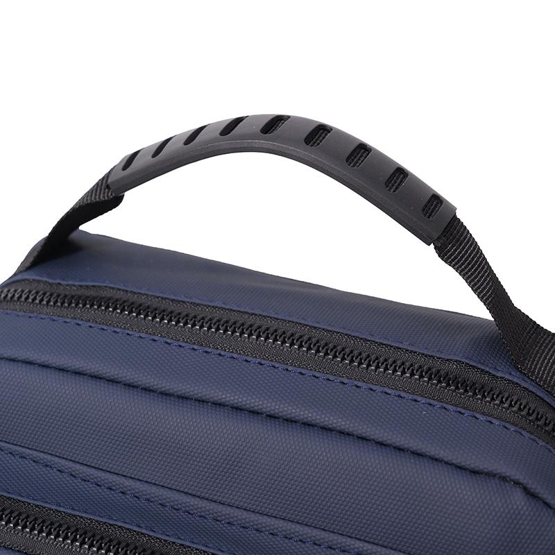 Men Oxford Crossbody Bag Multi Pocket Casual Shoulder Handbag for Travel Work