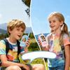 Video Kids Walkie Talkie 2 Pack Rechargeable Children Indoor Outdoor Toy 2-inch Screen Cartoon Intercom Christmas Birthday Gifts