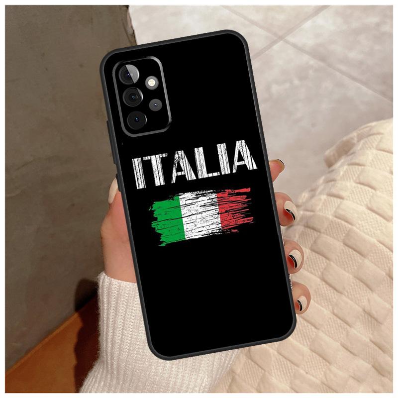 Cover Bandiera Italia per Samsung Galaxy A15 A35 A55 A32 A12 A22 A52 A06 A54 A34 A14 A56 A36 A26 A16 A13 A53