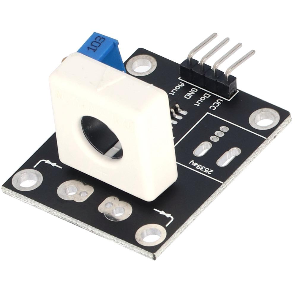 DC 5V Current Detection Sensor Module Adjustable Hall Effect Sensor  Overcurrent Detection