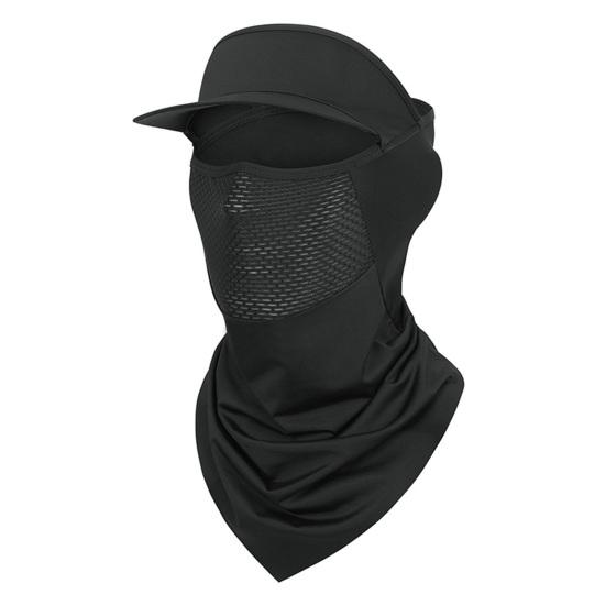 Face Guard Neck Gaiter Hat Breathable Windproof UV Protection Men Women Multi-Purpose Summer Outdoor Ice Silk Visor