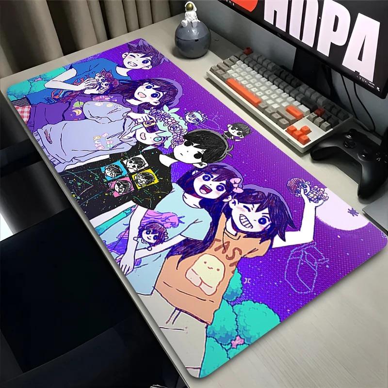Deskmat Mouse Pad x XXL Mousepad Laptop Rubber Desk Decor Extended Mouse Pad Pc Keyboard Mat Omori Sunny Oversize Desk