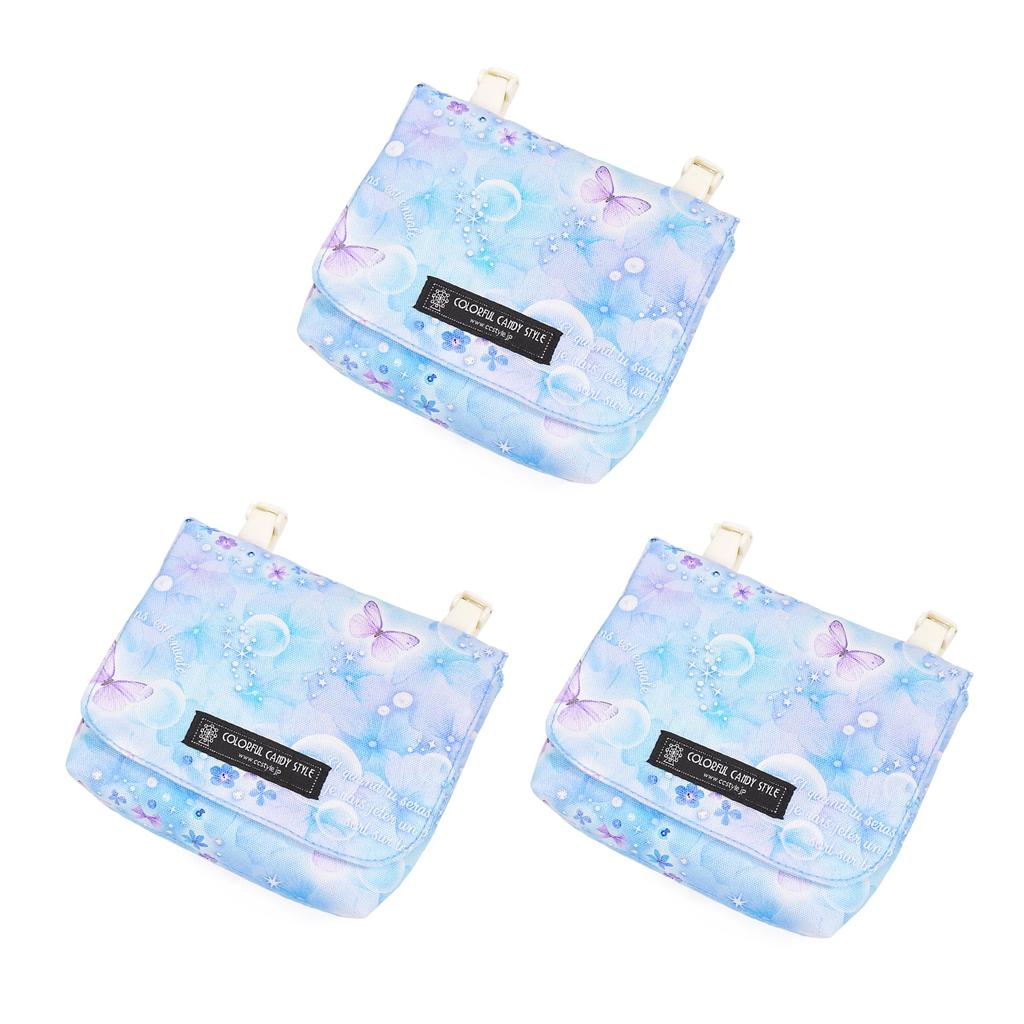 COLORFUL CANDY STYLE Portable Moonlight Butterfly Set of Cute Attached Portable Pocket Waist N6022513 [Large Type] Pockets/Attached Pockets, Design,