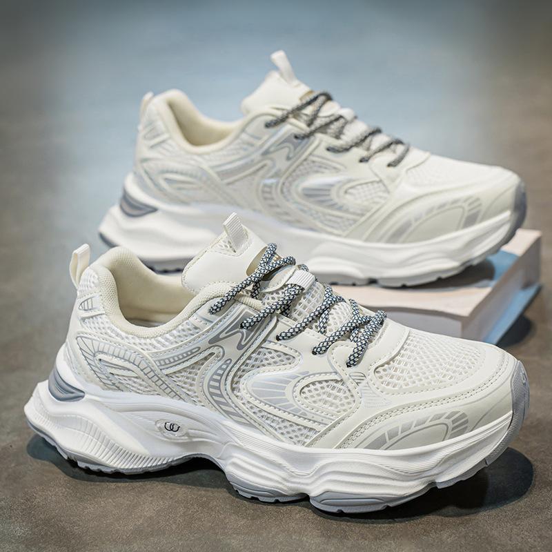 

Летняя мужская обувь новая дышащая сетчатая обувь мужская спортивная обувь модная универсальная платформа повседневная для бега 44