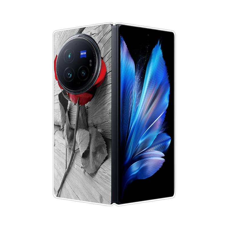 Per VIVO X Fold 3 Pro XFold 3 X Fold 2 Plus Custodia Cover Posteriore Rigida in PC Effetto Marmo Per Vivo X Fold3 Pro Fold2 Guscio Telefono Copertura Completa