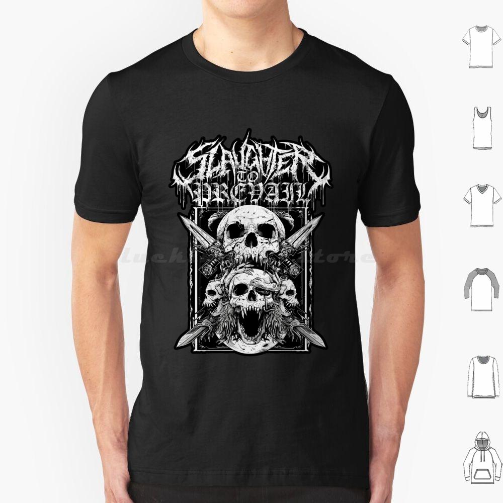 Misery Sermon T Shirt Big Size 100 Cotton Misery Sermon Prevail Slaughter Skulls Fanshirt Bandshirt S