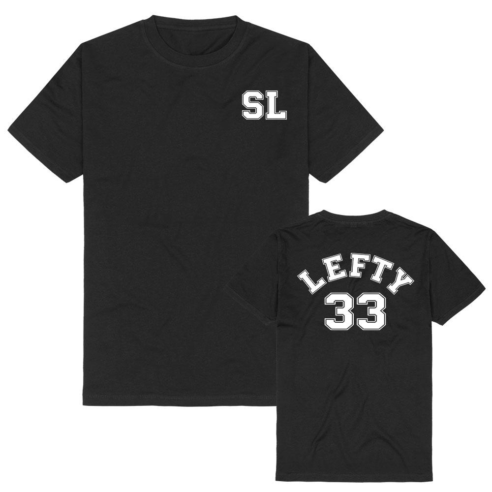 STELLA Lefty Varsity T-Shirt Kurzarm Baumwolle Sommer T-Shirt Unisex Streetwear Lässig Rundhals Lässige Mode Oberteile Grafikdruck