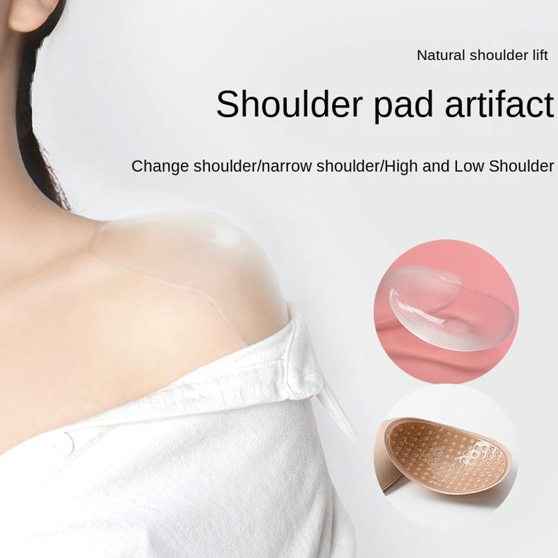 1 paar onzichtbare schouderpads afneembare ademende siliconen schouderpads antislip klevende kleverige pad voor vrouwen en mannen
