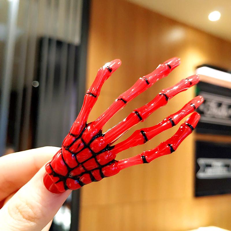 

Заколка для волос в виде черепа в стиле Харадзюку, заколка для волос в виде когтя призрака, готический аксессуар для волос