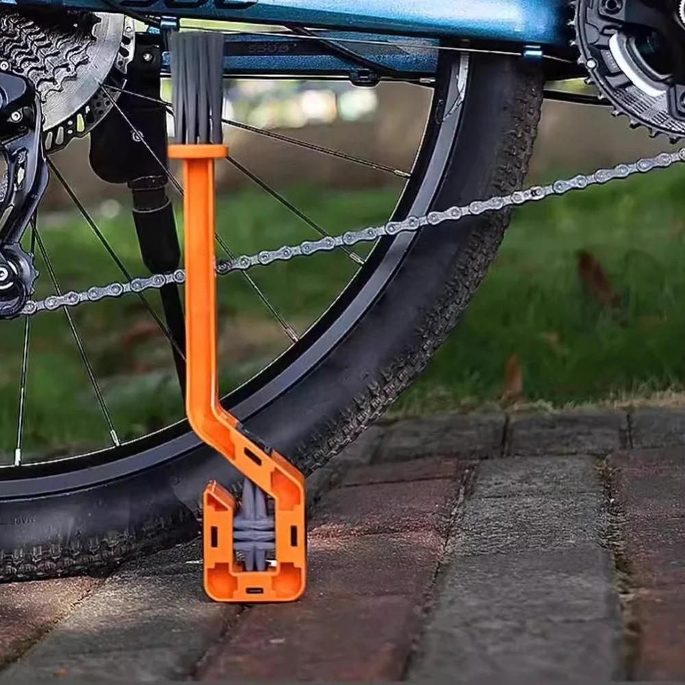 Multifunction Bicycle Chain Clean Brush Double Head Gear Cleaning Tool Bicycle Maintenance