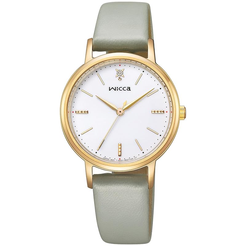 

[Citizen] watch wicca wicca solar waterproof warm gold white KP5-123-10 ladies mint gray