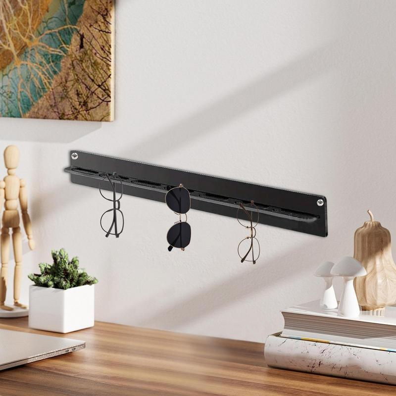 Sunglass Holder For Wall Acrylic Eyeglass Storage Display Holder Rack Multiple Eyeglass Stand Rack For 7 Sunglasses Organizer