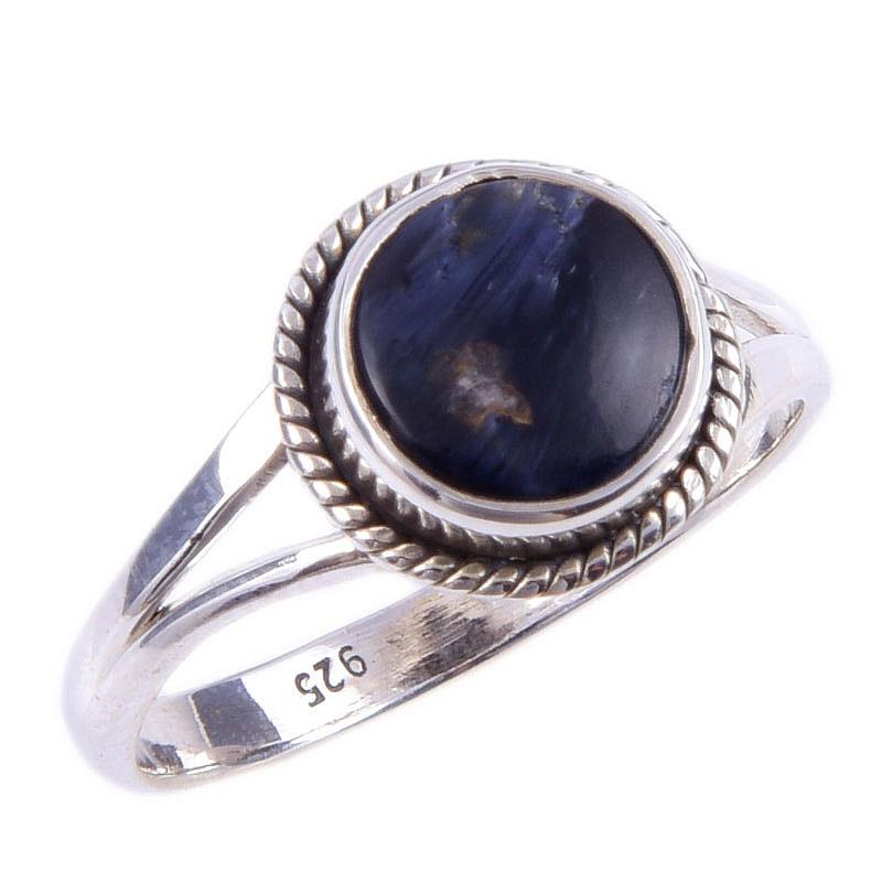 Natural Pietersite Gemstone Handmade 925 Solid Sterling Silver Ring Size 8 N3N50