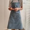 Unisex Kitchen Cooking Apron Oil-Proof Waiter Extended Aprons Barber Work Clothes  Restaurant Use