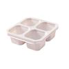 Children's Wheat Straw Lunch Box - Square Compartmentalized Fresh-Keeping Container for Snacks, Fruit, and Dessert