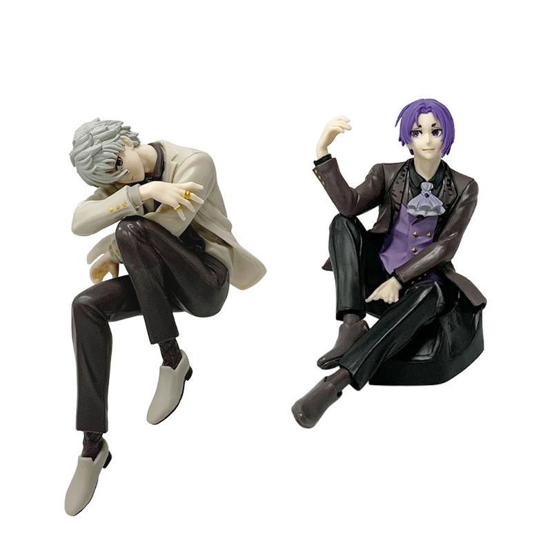 Blue Lock Anime Reo Mikage Seishiro Nagi Sitting Pose Noodle Stopper Figure Model Trendy Toy Decoration Collectible For Fans