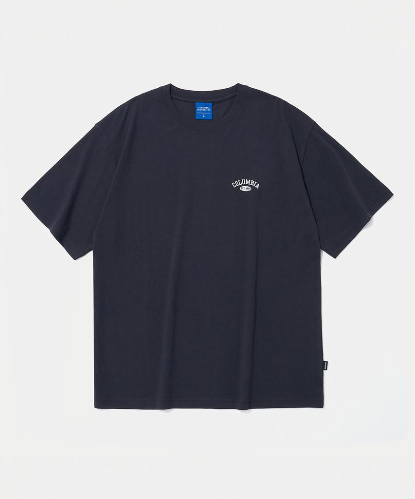 COLUMBIA UNIVERSITY Cu Arch Logo S/S T-Shirts Crown Navy