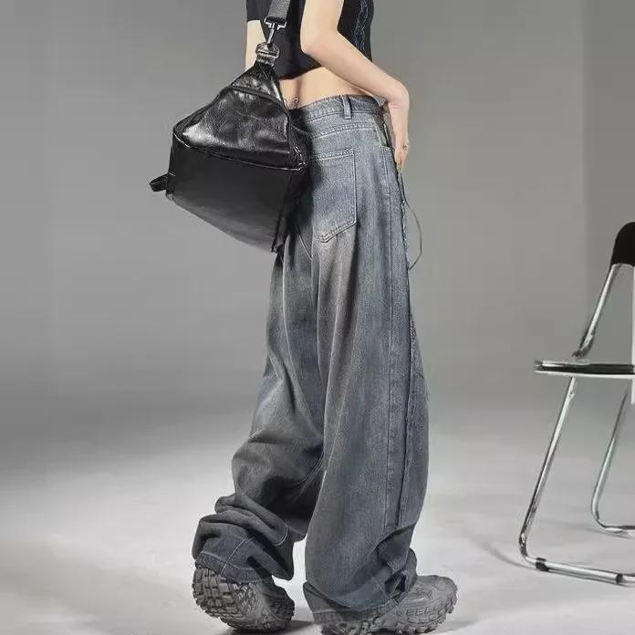 Blugi americani cu picioare largi pentru bărbați 2023 – Pantaloni drepti largi la modă pentru toamnă