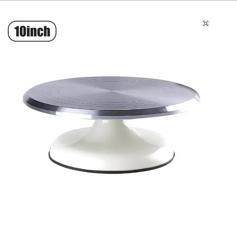 

Cake Turntable Cake Mounting Table Household Baking Tools DIY Non-slip Surface 10/12 Inch Mounting Flower Turntable