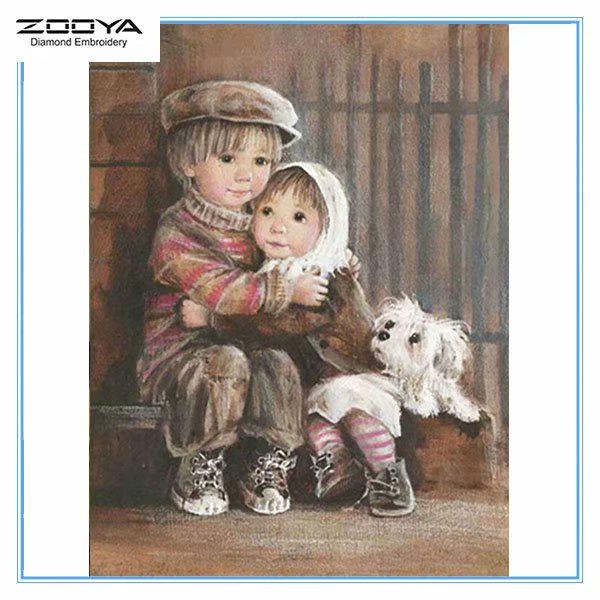 

ZOOYA DIY 3D Алмазная вышивка крестиком домашний декор собака