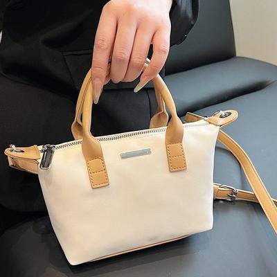 Casual Simple Bucket Bag New Spring Fashion Trend One Shoulder Messenger Bag Commuter Light Tote Bag