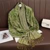 Thickened Paisley Jacquard Scarf Windproof Bohemia Poncho Hijab  Women/Men