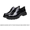 Factory non-slip and wear-resistant men's shoes new spring and autumn popular pointed business dress leather shoes heightened derby shoes