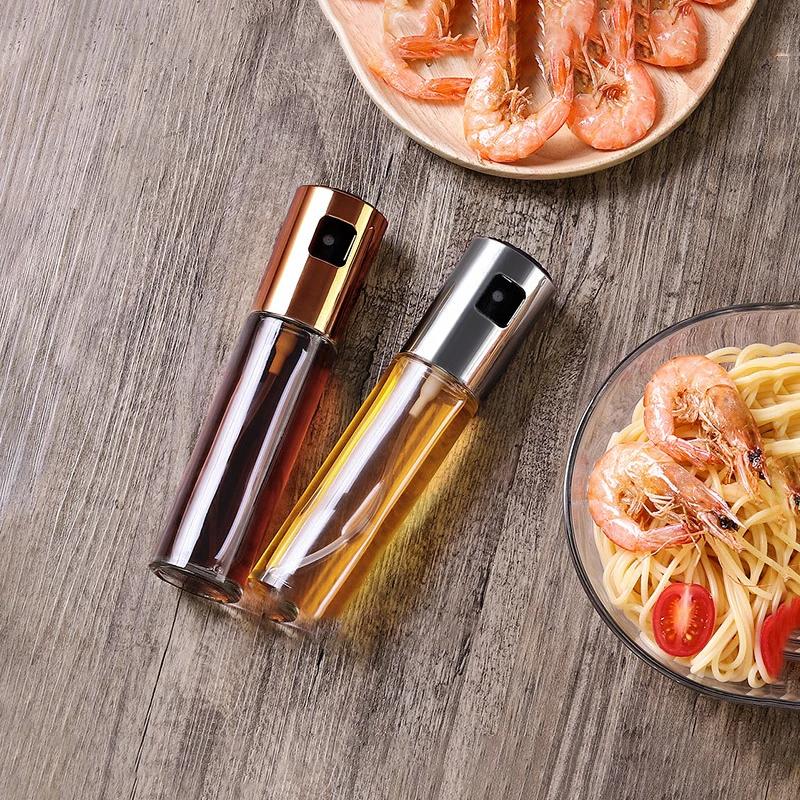 Küchenset Ölspender Barbecue Glas Mischflasche Gewürzflasche Essig Sojasauce Sprühöler Würze Gewürzflasche