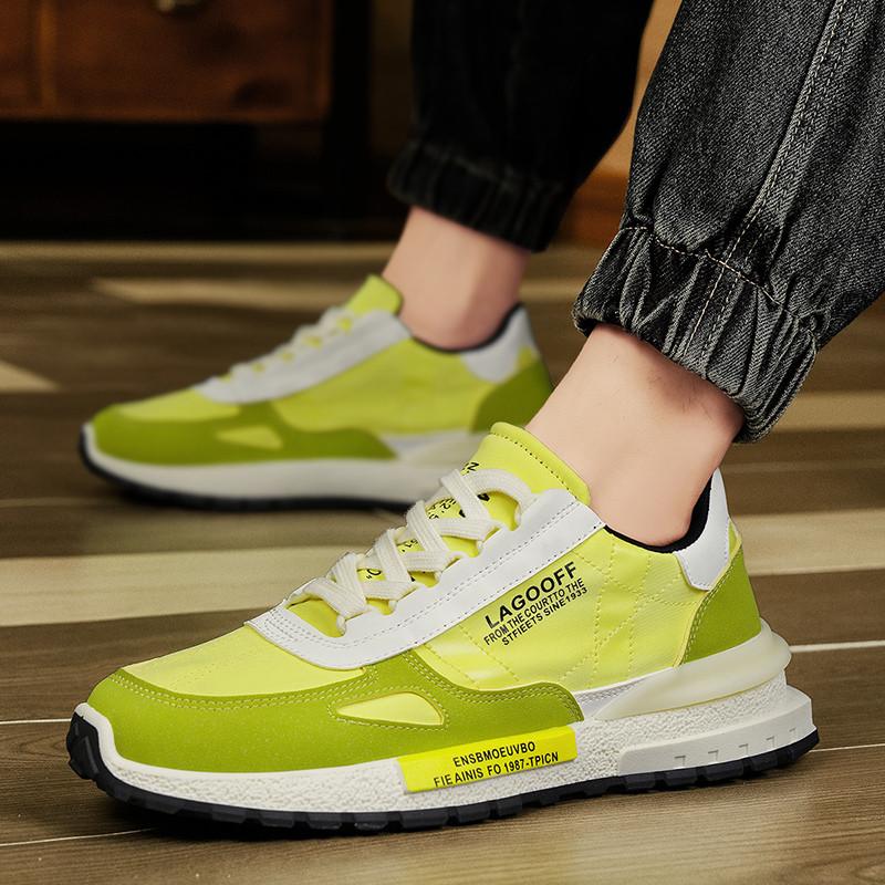 Fashion 2024 Original Men's Fashion Sneakers Orange Letter Printed Low Sneakers Men Breathable Casual Sneakers Men Zapatillas De Hombre