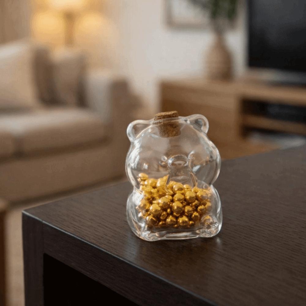 Transparent Piggy Money Bank Visible Glass Money Jar Multi-purpose Coins Saving Box  Adults