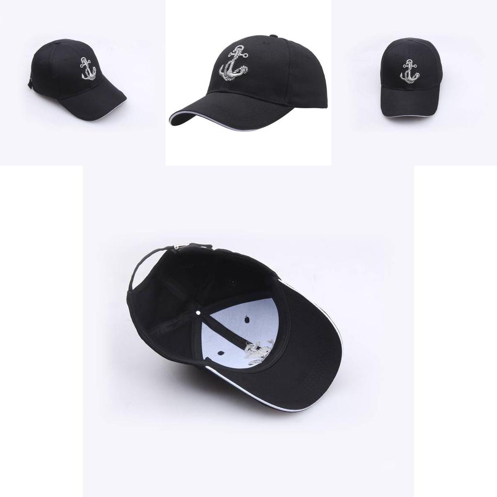 Baseball Cap Waterman Embroidered Anchor Adjustable Hat For Men And Women