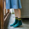 Socks Women's Mid-tube Socks Spring and Summer Ladies Solid Color Pile Socks Japanese College