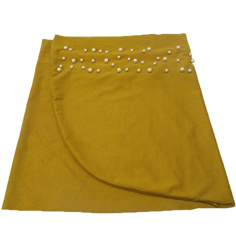 New Muslim Suede Turban Caps Twist Velvet Beading Hijab Bonnet Woman Indian Hat Head Wraps Turbante Femme Musulman