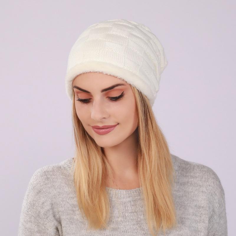 New Cool Winter Warm Thick Women's Hat Beanies Cap Lady Soft Comfortable Trendy Knitted Cap Hat For Women