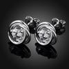 925 Sterling Silver Geometric AAA Zircon Earrings High Quality Charm Women Fashion Jewelry Wedding Party GiftGood product