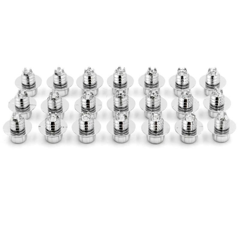 25 Stück 13mm Auto Rad Nietmutter Felgenrand Ersatz für 6,9mm 0,27 Zoll Loch Dekoration Silber ABS Zubehör Langlebig