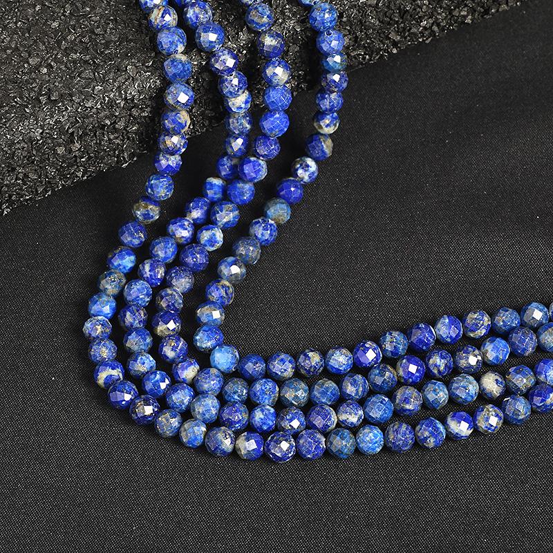 

Natural Lapis Lazuli Hard Disk Cut Round Beads for Jewelry Making 6mm/48 beads