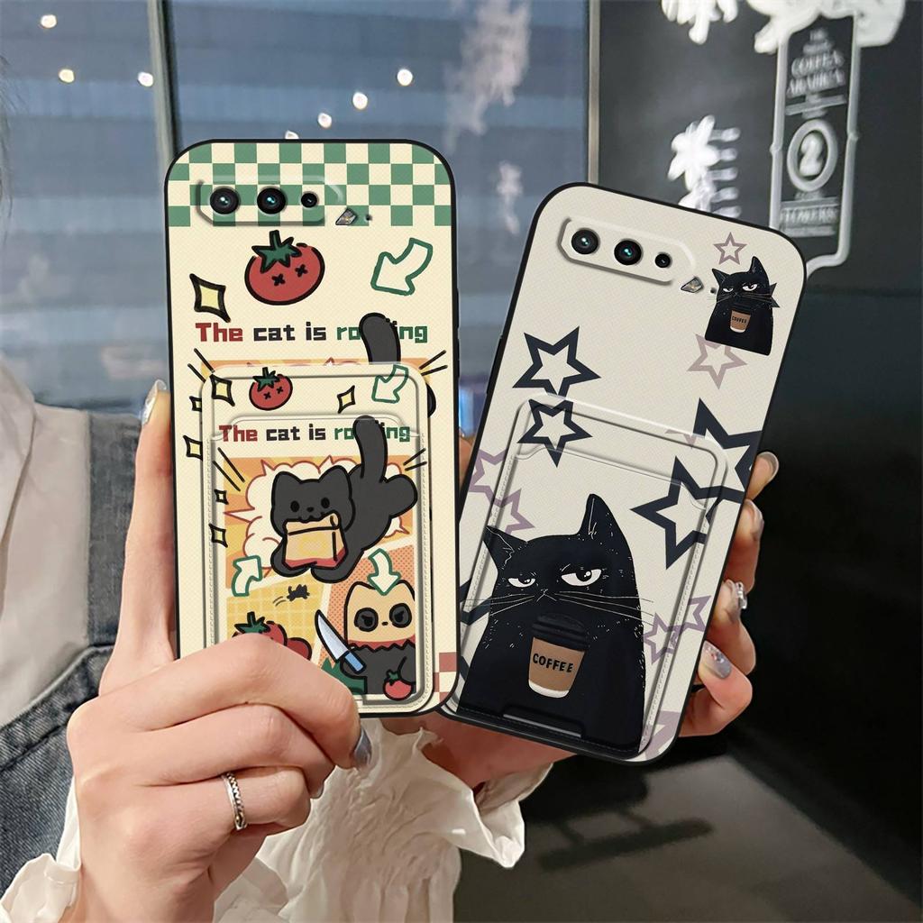 Graffiti Cute Phone Case For Asus ROG Phone5/5S/5Pro/5UltimateZS673KS Shockproof Cover Durable TPU Anti-knock Card Bag