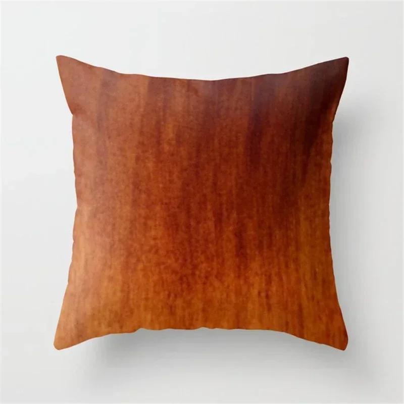 Housses d'oreiller 45x45cm Créatives Texture Bois Marbre Mode Géométrique Coussins Décor de Maison Ferme Canapé Coussins de Jet