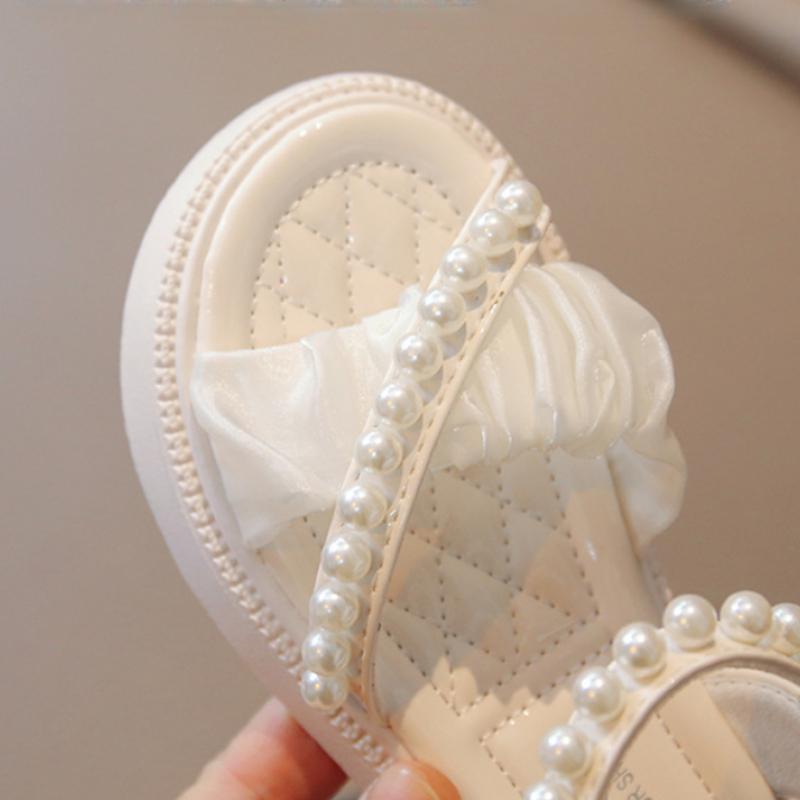 Children's shoes, girls' sandals, summer fashion, open toed flat princess shoes, little girls' student beach shoes