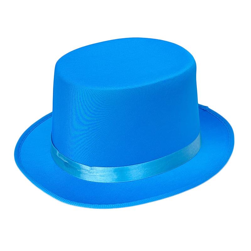 High hat retro British gentleman jazz hat magician hat show sequined hat rain high hat non-woven