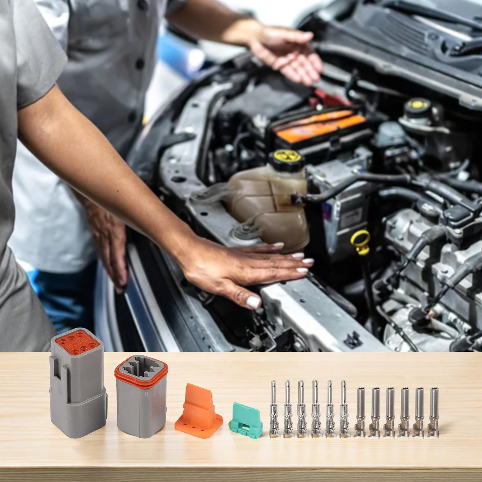 

6pin For DEUTSCH Connector Kit for Automotive Electrical Systems Waterproof and Flame Retardant for Long Lasting Connections China Mainland